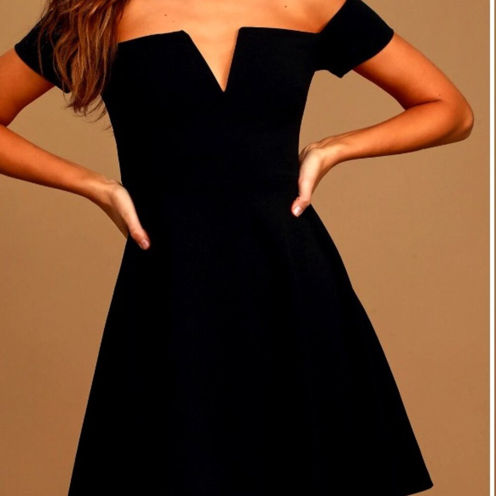 Lulus Off The Shoulder Cocktail Dress